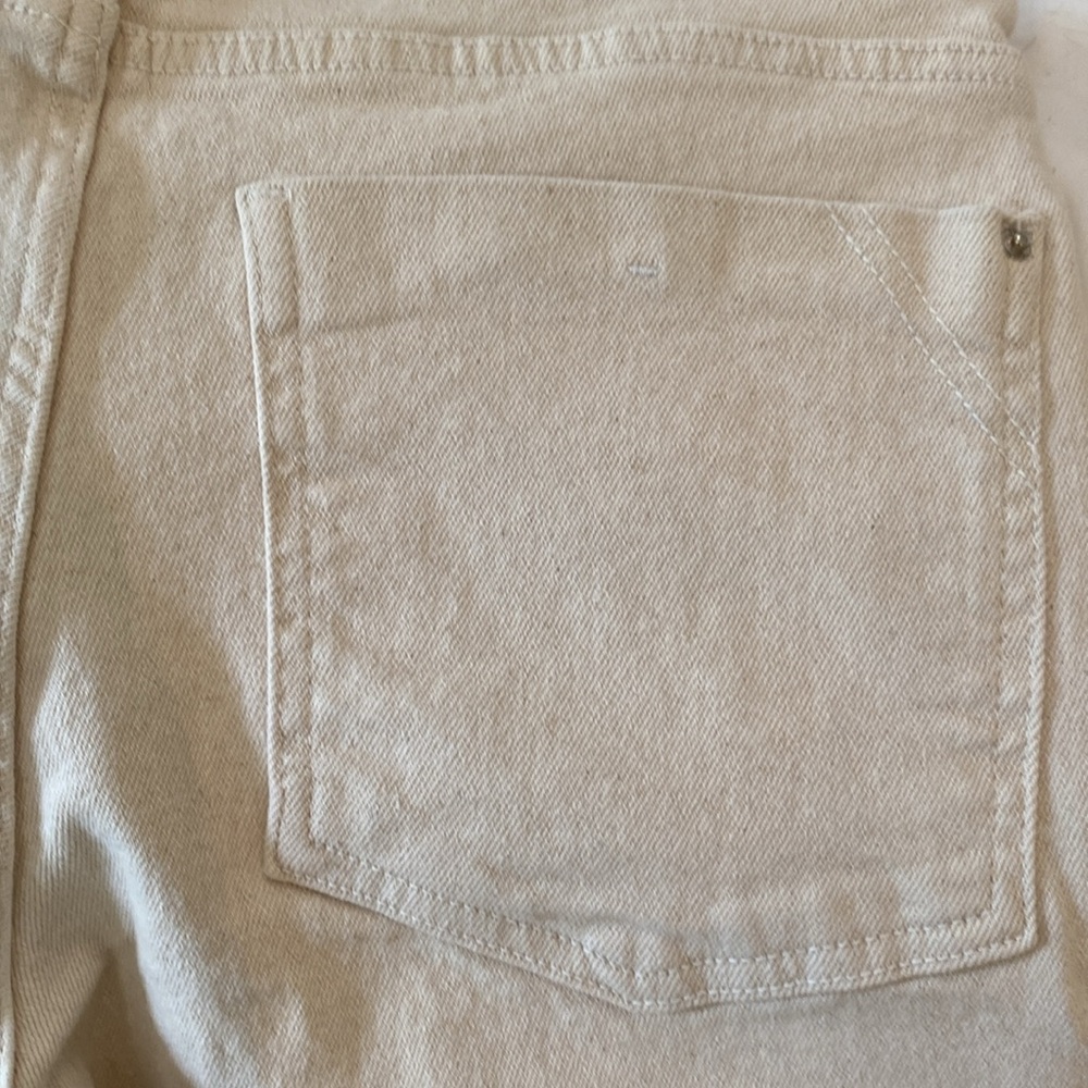 NWT Zara Mini Flare canvas high rise flare leg ankle stretch jeans Sz 6 - Picture 8 of 10